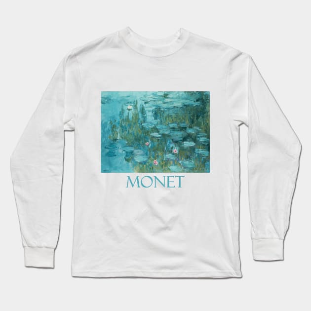 Water Lily Pond (1915) by Claude Monet Long Sleeve T-Shirt by Naves